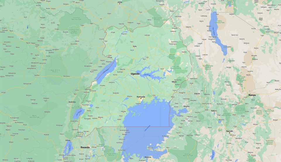 Map of Uganda