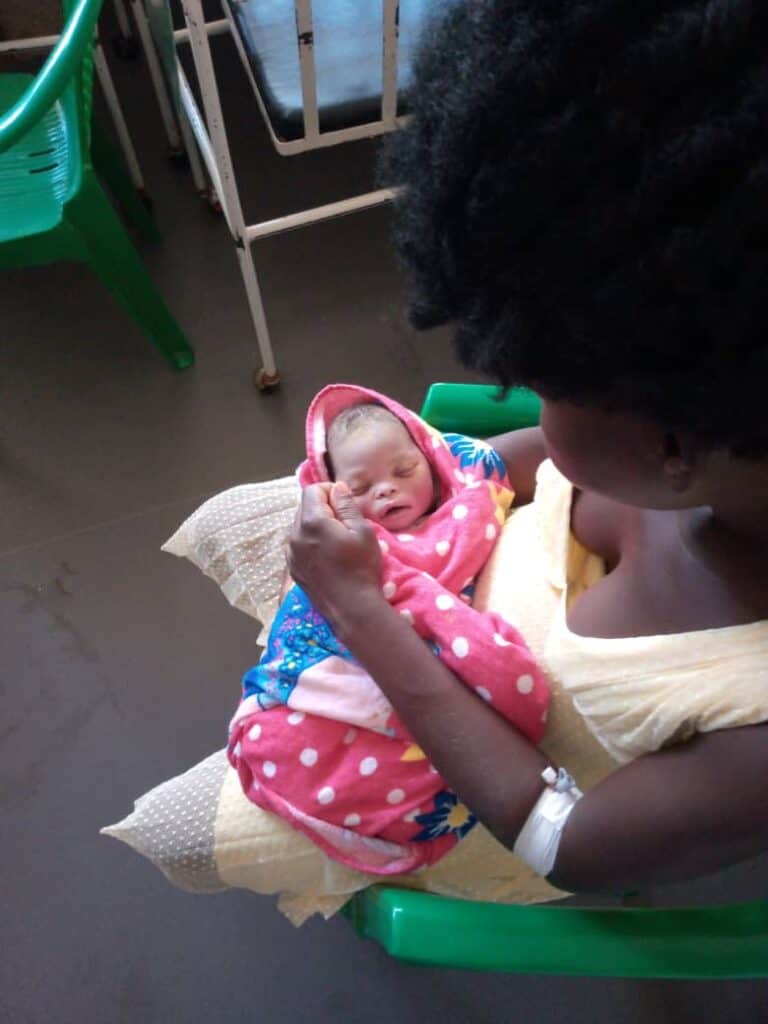 Mom and stillbirth baby receiving care Lira.