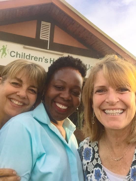 Sue and Lynn with Esther
