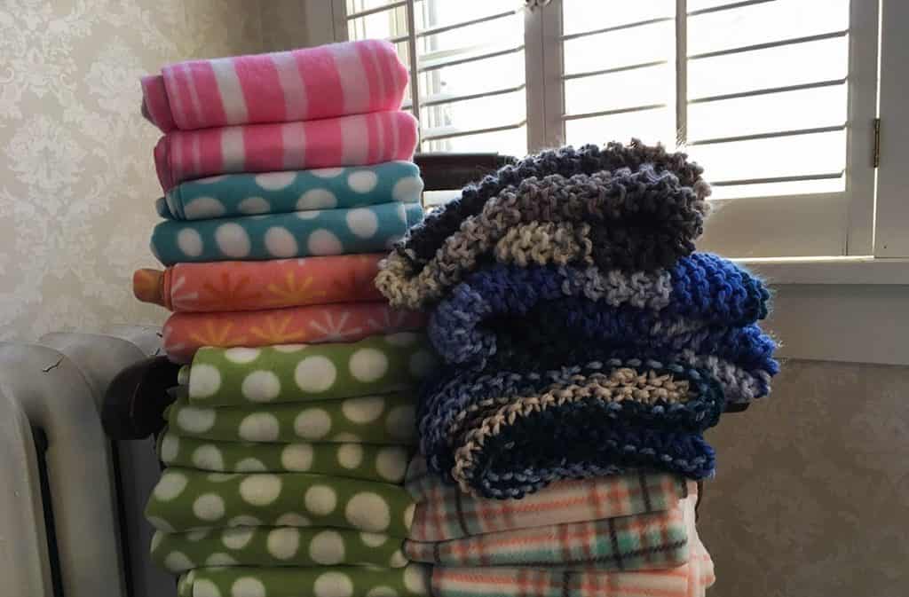 Blankets made by The Thimble Bees!