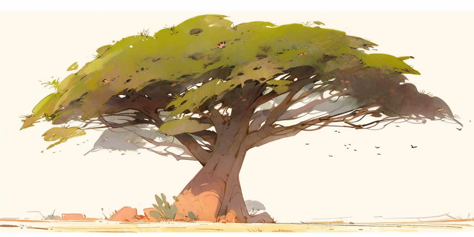 Illustration of a Ugandan tree